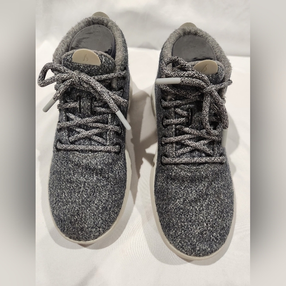 Allbirds Gray Wool Runner-up Mizzle Mid Top Women's Sneakers. Size 8 - Picture 5 of 11